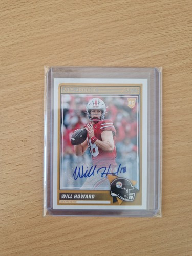 2025 Panini Score Will Howard Rookies Signatures RC Rookie Auto #3 Steelers - Bild 1 von 2