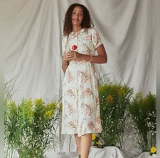 Christy Dawn Sebastian Dress Butterfly Tulip Size Small NWT Floral Prairie