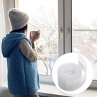  2 Pcs Transparent Window Weather Stripping Tape Door Seal Around