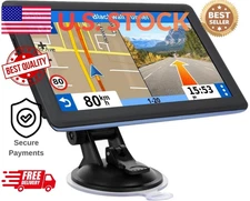 7" GPS Navigator for Car Truck RV, Car GPS Navigation System with 2025 Maps Life