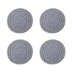  4 PCS Heat Insulation Table Mat Kitchen Coaster Round Woven Place Mats
