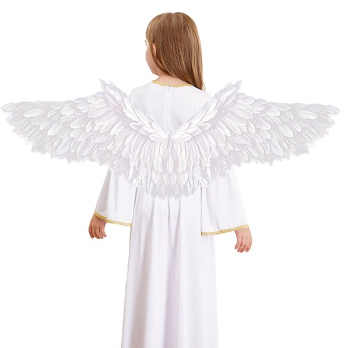 Children Adults Feather Wings Elegant Stage Props Trendy Angel Wing Realistic - Picture 14 of 18