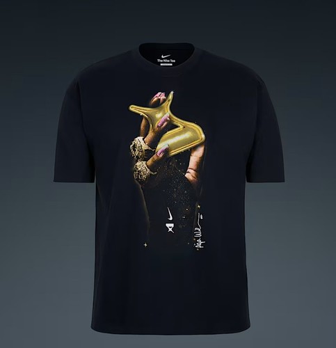 Camicia grafica Nike A'ja Wilson Black Rings "So Win" nuova senza etichette adulto XL - Foto 3 di 8
