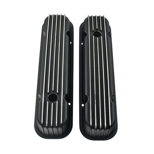 Cubiertas de válvula altas de aluminio negro para motor Pontiac 326 350 400 455 1959-1979 - Imagen 3 de 10