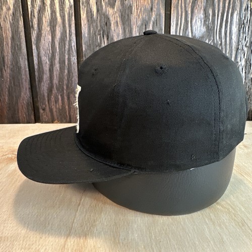 Cappello vintage Malcom X berretto snapback nero bianco logo anni 90 - Foto 3 di 11