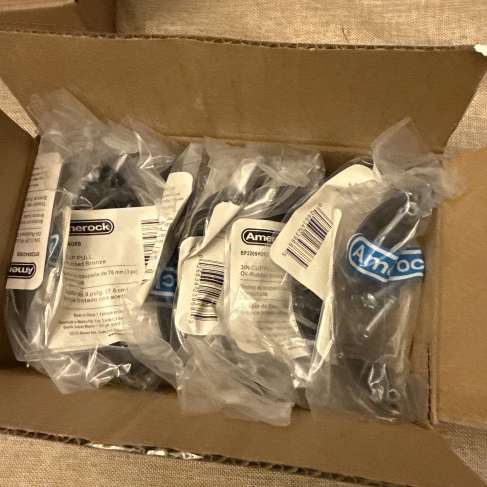 NUEVO-Amerock Cup Pulls - Centro 3" BP22094ORB - Paquete de 10 Ravino Foto 3 de 3