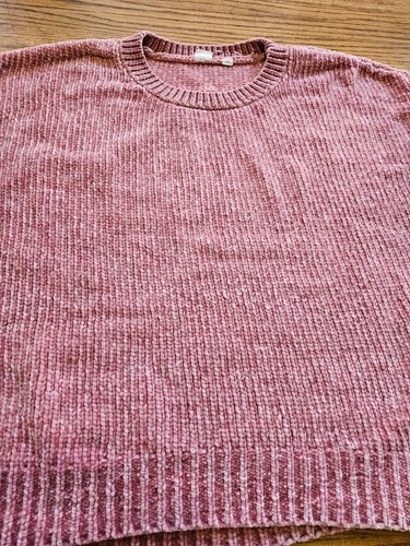 Gap Women Chenille Sweater Passion Rose Knit Style Soft Pullover Round Neck L - Bild 6 von 24