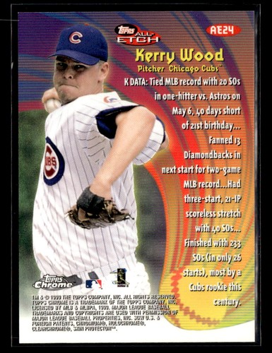 1999 Topps Chrome #AE24 Kerry Wood All-Etch - Bild 2 von 2
