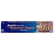 Kitchens Butcher Paper for Smoke Meat with Slide Cutter, Pink, 225 Square Feet