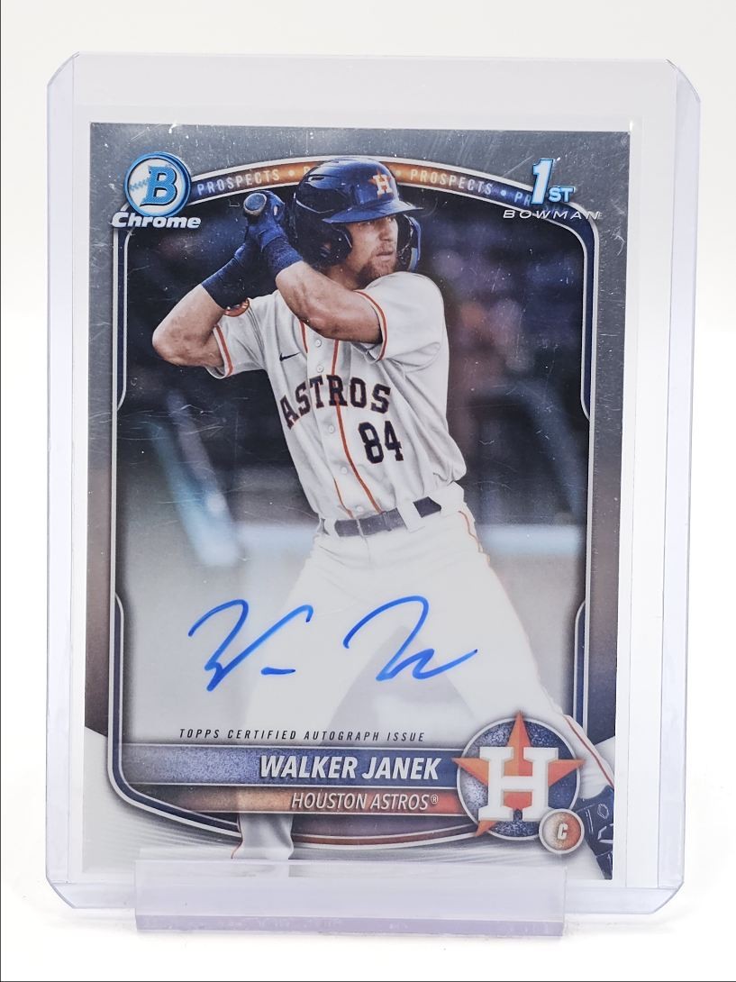 WALKER JANEK 2025 BOWMAN CHROME 1ST BASE AUTOGRAPH HOUSTON ASTROS AUTO Q4627