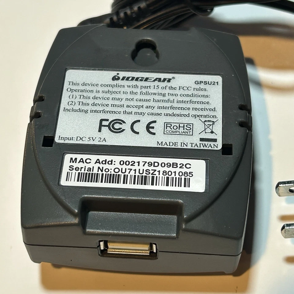 IOGear GPSU21 Print Server With AC Adapter - Image 3 of 4