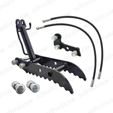 L-Shaped Bracket Hydraulic Thumb Clip For Mini Excavators Attachments 3-Holes