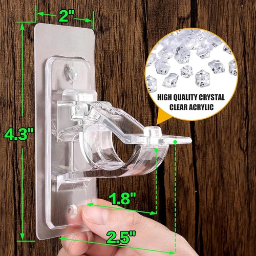 Adjustable Curtain Hangers - 16 Pack, 17 lbs Weight Limit - Picture 9 of 9
