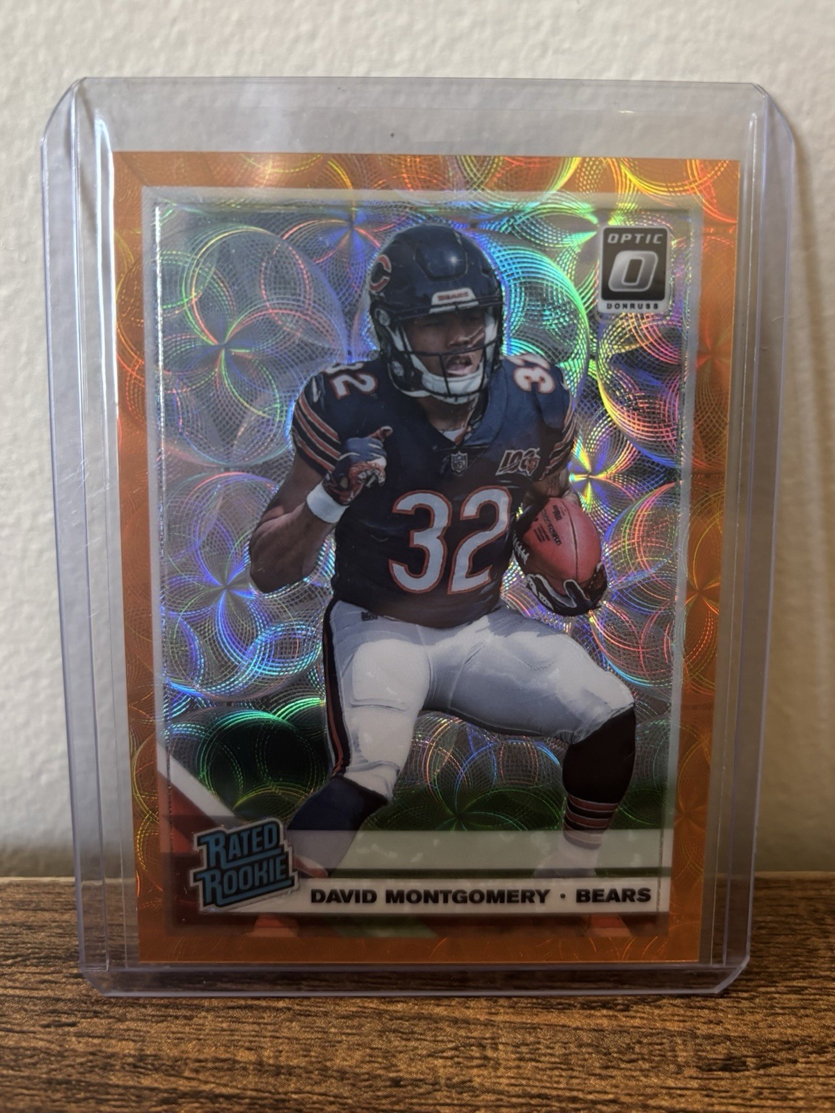 2019 Panini Donruss Optic David Montgomery Orange Scope #/79 #161 Rookie RC