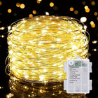 100/200 LED Fairy Lights Copper Wire | Battery String Lights Xmas Wedding Decor