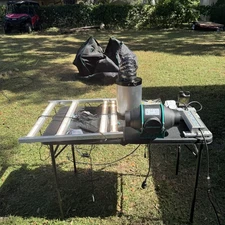 Mars Hydro LED Grow Tent Kit 320W Light 6in Inline Fan Carbon Filter Timer Book