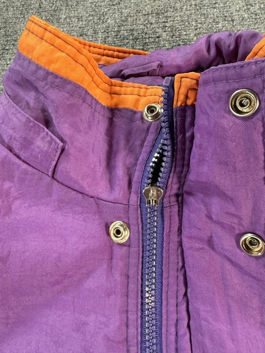 Vintage Phoenix Suns Jacket Mens XL Purple Orange NBA Basketball Starter 90s - Picture 15 of 19