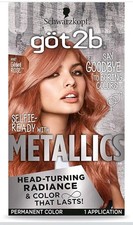 Schwarzkopf Got2b Metallic Permanent Hair Color M97 GILDED ROSE 1 Box NEW Sealed