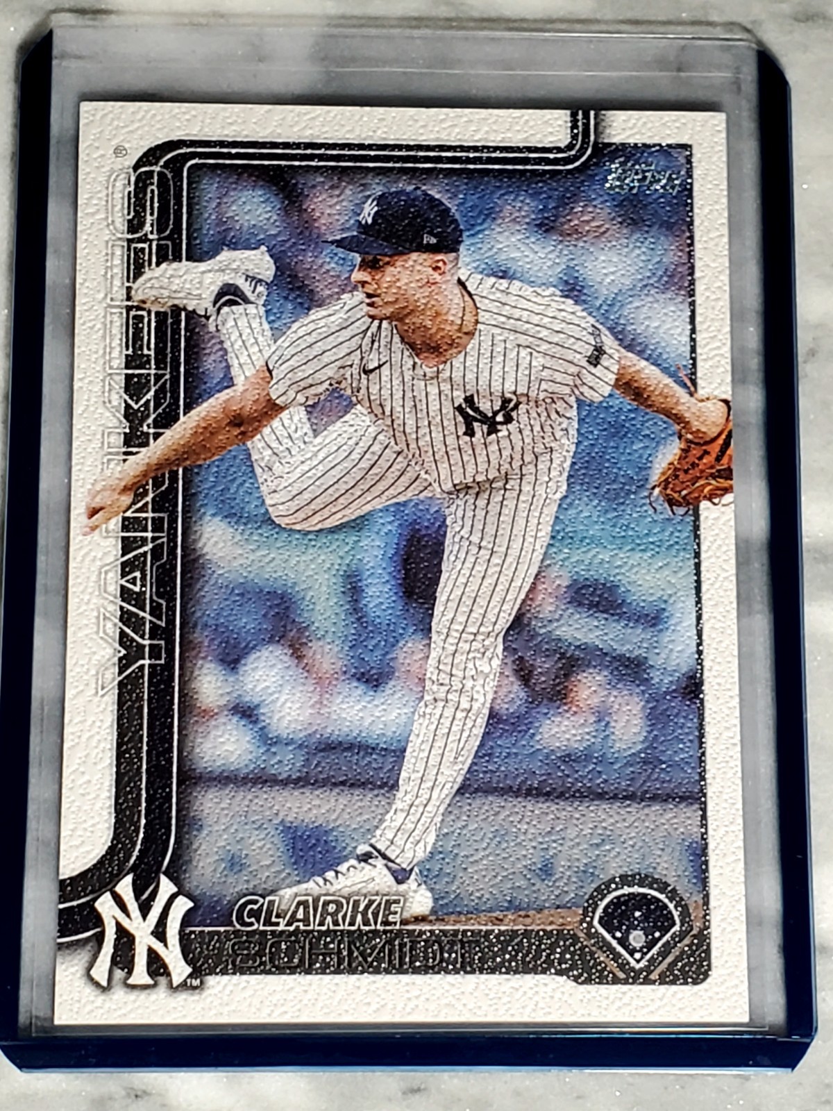 Clarke Schmidt 2025 Topps Series 2 Canvas Parallel 40/50 #395 New York Yankees