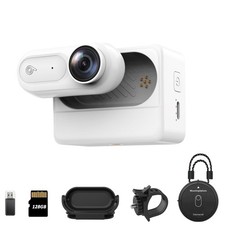 Mini Body 1080P- IPX7 Waterproof, 128GB Action Cam with 2500mAh Charging Case...