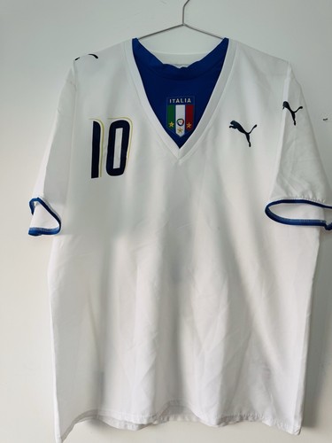 ITALY 2006 AWAY SHIRT FRANCESCO TOTTI #10 PUMA [L]  FOOTBALL CALCIO AUTHENTIC - Picture 2 of 12