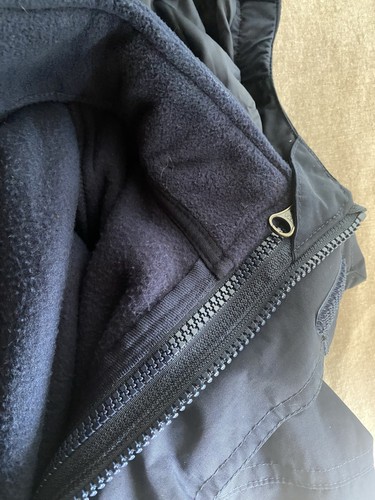 Lands End Kids Navy Blue Two In One Winter Coat Parka Waterproof Sz 10-12 NWT - Picture 3 of 12
