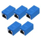 5 Pcs RJ45 Ethernet Coupler, Cat6 Coupler for Cat8/Cat7/Cat6/Cat5e/Cat5,Blue