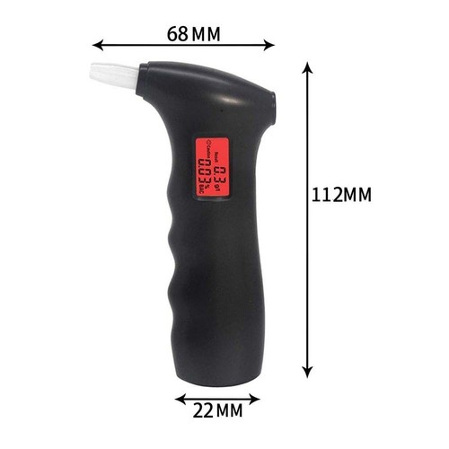 Sleek Design Portable Alcohol Tester with Easy to Read Orange LCD Display - Afbeelding 10 van 12