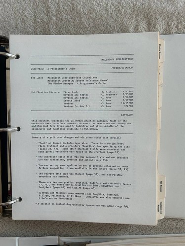 Vintage Apple Inside Macintosh Vol. 1 & 2 Developer Manuals 1984–85 Binders - Picture 17 of 23