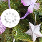  10pcs Kamin Urlaub Schneeflocken Weihnachtsstrumpfhaken Edelstahl