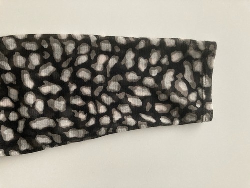 Esprit Black White & Beige Animal Print Layered Stretchy Smart Dress Size M - Picture 10 of 15