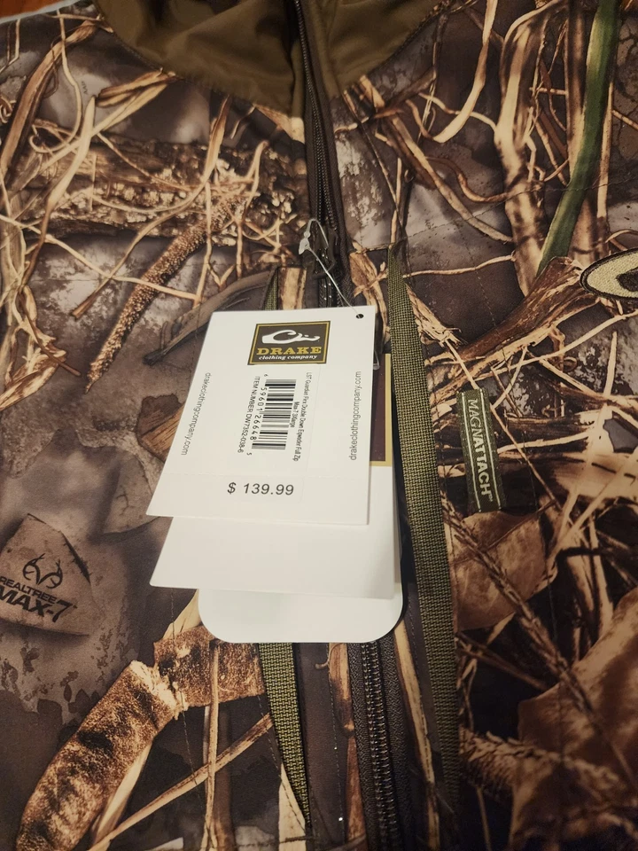 Drake Waterfowl LST Guardian Flex DoubleDown Eqwader Full Zip RealtreeMax-7 3XL - Image 4 of 4