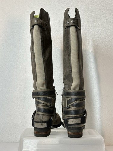 Sorel Lola graue hohe Lederstiefel Reiten Größe 6,5 - Bild 4 von 11