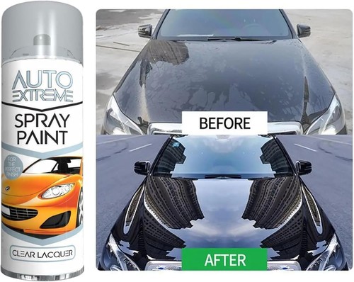 CLEAR LACQUER AEROSOL SPRAY PAINT 250ML FOR AUTO CAR VAN BIKE RESTORE METAL NEW - Picture 2 of 6