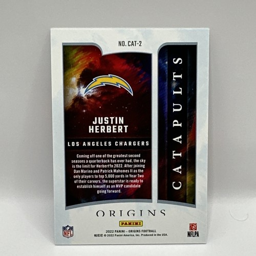 JUSTIN HERBERT 2022 ORIGINS FOOTBALL CATAPULTS CHARGERS #CAT-2 Q1787 - Picture 2 of 2
