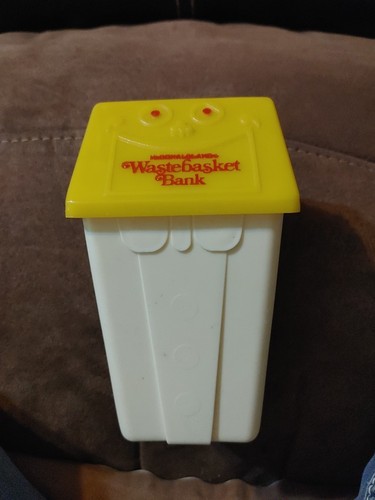 Vintage 1975 McDonald's McDonaldland Wastebasket Trash Can Coin Bank