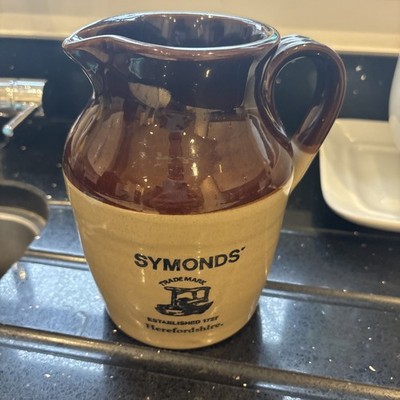 Pearsons of Chesterfield 1 Liter schwerer Steinzeug Krug Werbung Symonds Cider sehr guter Zustand