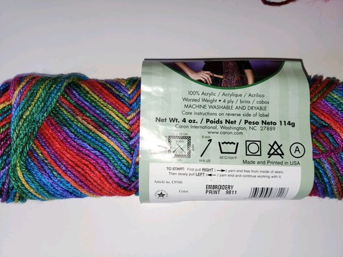 Lot Of 9 Skeins Yarn Caron Red Heart TLC Baby Mainstays Most New Various Colors - Picture 9 of 15