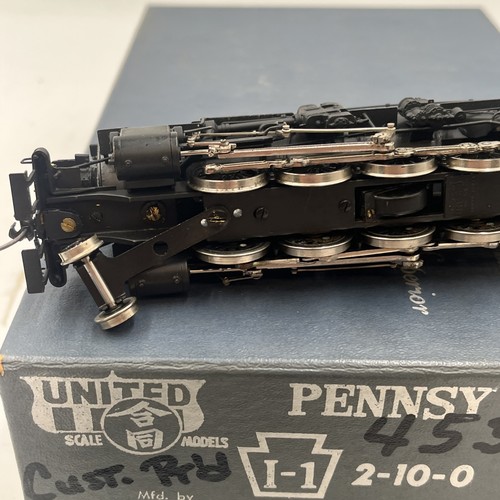 United Models HO BRASS Custom PRR I-1 2-10-0 Decapod Steam Loco & Tender #4535 - Picture 14 of 18