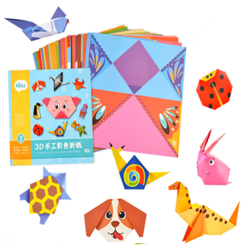 3D 54 Pagine Origami Cartone Animato Libro Animali Bambino Apprendimento Precoce Educazione Giocattoli Regali - Foto 7 di 7