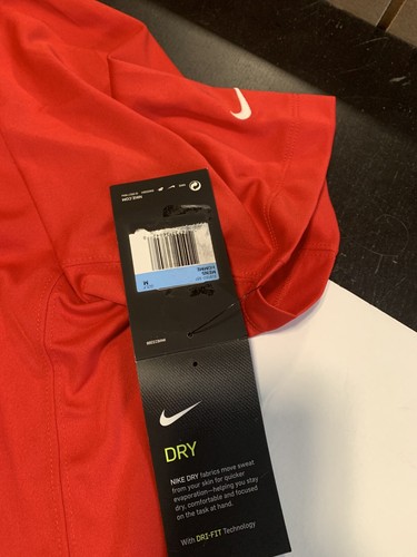 Nike Mens Golf Dri-fit Victory polo Red Size Medium - Picture 4 of 5