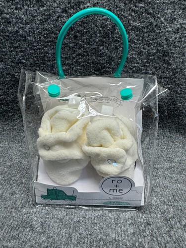 Baby Ro+Me by Robeez Bootie Slippers - Ivory 3-6M - Picture 5 of 5