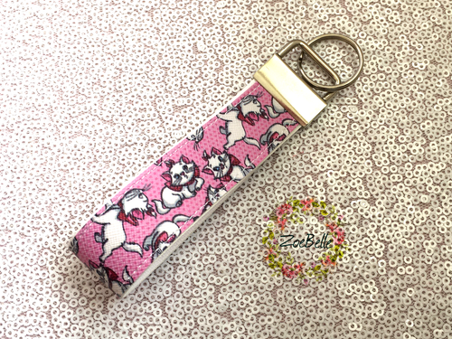 Handmade Vinyl and Webbing Strap Keyring Key Fob Hand Strap Disney Characters - Picture 37 of 178