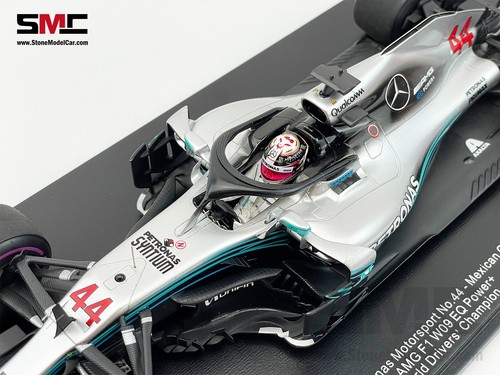 Mercedes F1 W09 #44 Lewis Hamilton Mexico GP 2018 5x World Champion 1:18 Spark - Picture 11 of 12