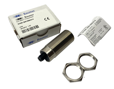 Baumer CFAM 30N1600/S14 Capacitive Proximity Sensor 15mm M12 Connector, 10119711