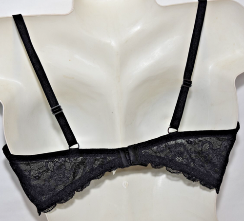 Black Lace Demi Fredericks of Hollywood Lace Underwire Bra 38DD 38 DD 2014 - Picture 11 of 17