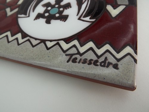 Cleo Teissedre Coaster Trivet Wall Decor Home Southwestern  6 X 6" - Picture 4 of 10