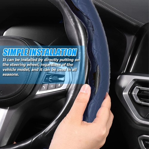 US For Ford Car Durable Leather Steering Wheel Cover Breathable Anti-Slip Wrap - Picture 7 of 20