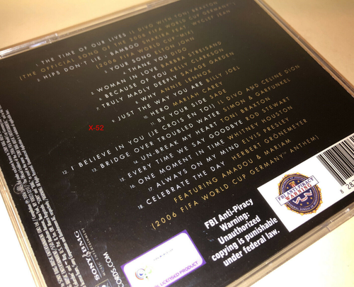 World Cup CD Mariah Shakira Whitney Elton John Kelly Clarkson Sade Celine Dion - Picture 4 of 5