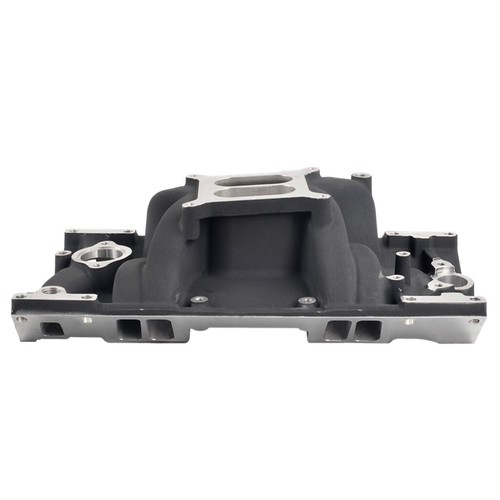 Colector de admisión de aluminio pulido plano doble para Chevy 5,0/5,7 L Vortec - Imagen 2 de 7